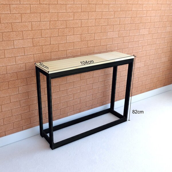 Aparador Natural & Colors 1 Prateleira Mel / Preto - Decor Doria