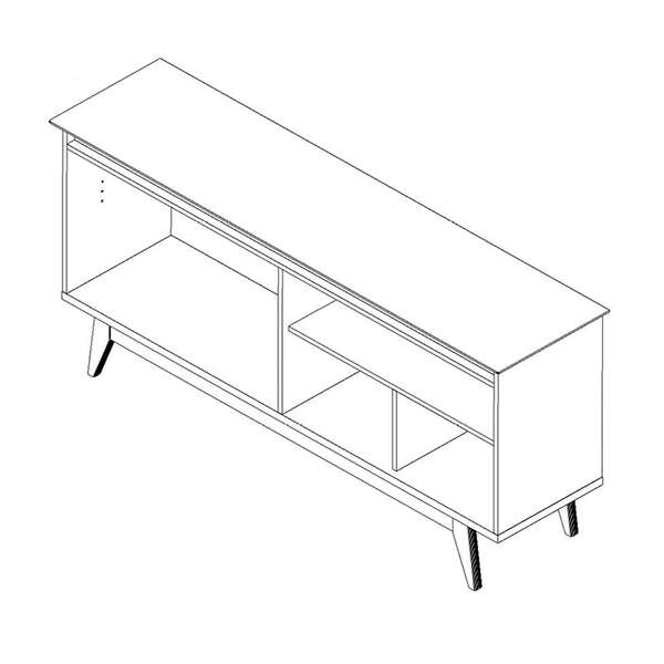 Buffet Classic 4 Pt Off White E Nature - Decor Doria