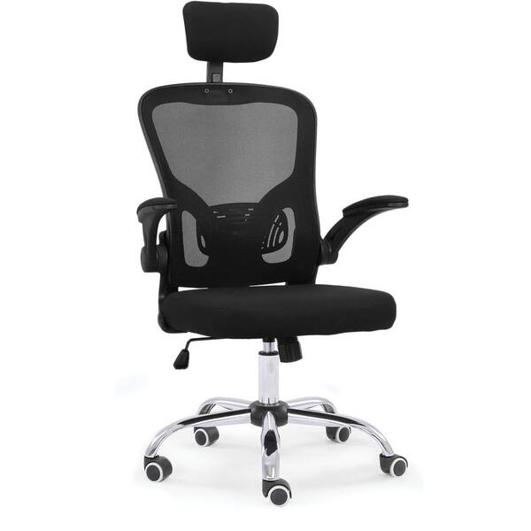 Cadeira De Escritório Moob Barcelona Giratória Ergonômica Com Sistema Relax Preta - Decor Doria