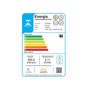 Ar Condicionado Janela 7500 BTUs Frio Branco 220V CCB07FB Consul - Decor Doria
