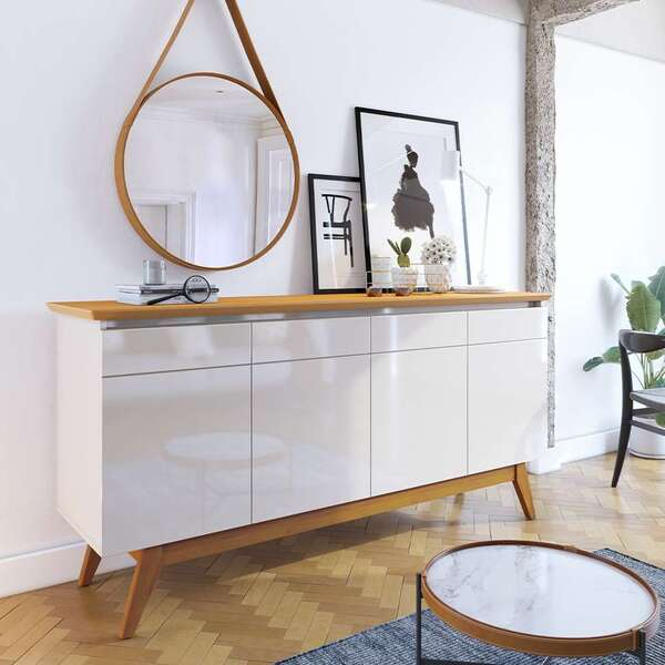 Buffet Classic 4 Pt Off White E Nature - Decor Doria