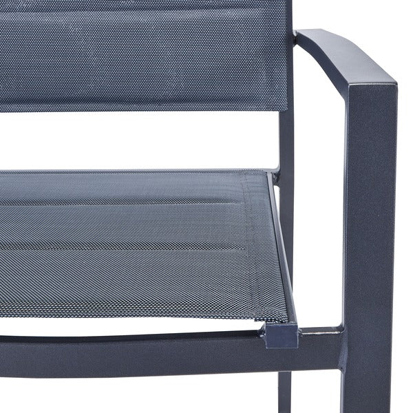 Cadeira de Jardim em Alumínio 85x55cm com Braço Antracite Orion Beta II Naterial - Decor Doria