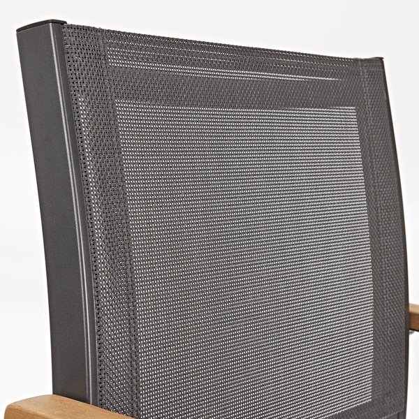 Cadeira de Jardim em Alumínio 84x55cm Cinza Oris Naterial - Decor Doria
