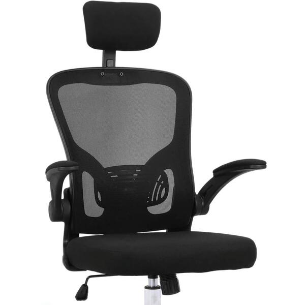 Cadeira De Escritório Moob Barcelona Giratória Ergonômica Com Sistema Relax Preta - Decor Doria