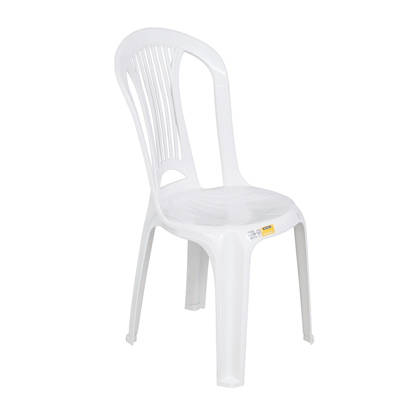 Cadeira de Jardim em Plástico 89x44cm Branco Atlântida Tramontina - Decor Doria