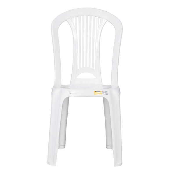 Cadeira de Jardim em Plástico 89x44cm Branco Atlântida Tramontina - Decor Doria