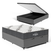 Cama Box Baú Com Colchão De Espuma D33 Ortobom Airtech 100 Casal 138cm - Decor Doria