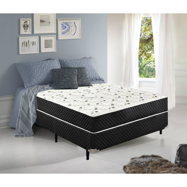 Cama Box Conjugado Casal Sp Móveis Espuma Ortopédica - 39x138x188cm - Decor Doria