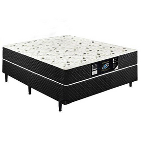 Cama Box Conjugado Casal Sp Móveis Espuma Ortopédica - 39x138x188cm - Decor Doria
