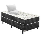 Cama Box Conjugado Solteiro Sp Móveis Espuma Ortopédica - 39x78x188cm - Decor Doria