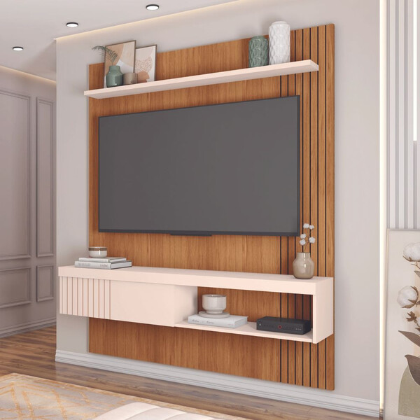 Painel Para Tv Ate 55 Esmeralda Caemmun 1,50 - Decor Doria