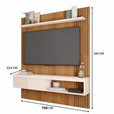 Painel Para Tv Ate 55 Esmeralda Caemmun 1,50 - Decor Doria