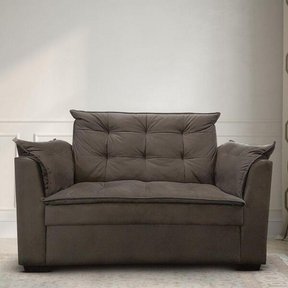 Sofá 2 Lugares Pequeno Confortável 1,40m Marrocos Bellamado Cor:marrom - Decor Doria