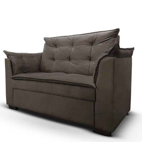 Sofá 2 Lugares Pequeno Confortável 1,40m Marrocos Bellamado Cor:marrom - Decor Doria